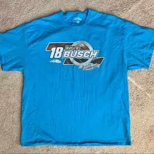 Kyle Busch #18 Blue T shirt - Men’s 2XL
